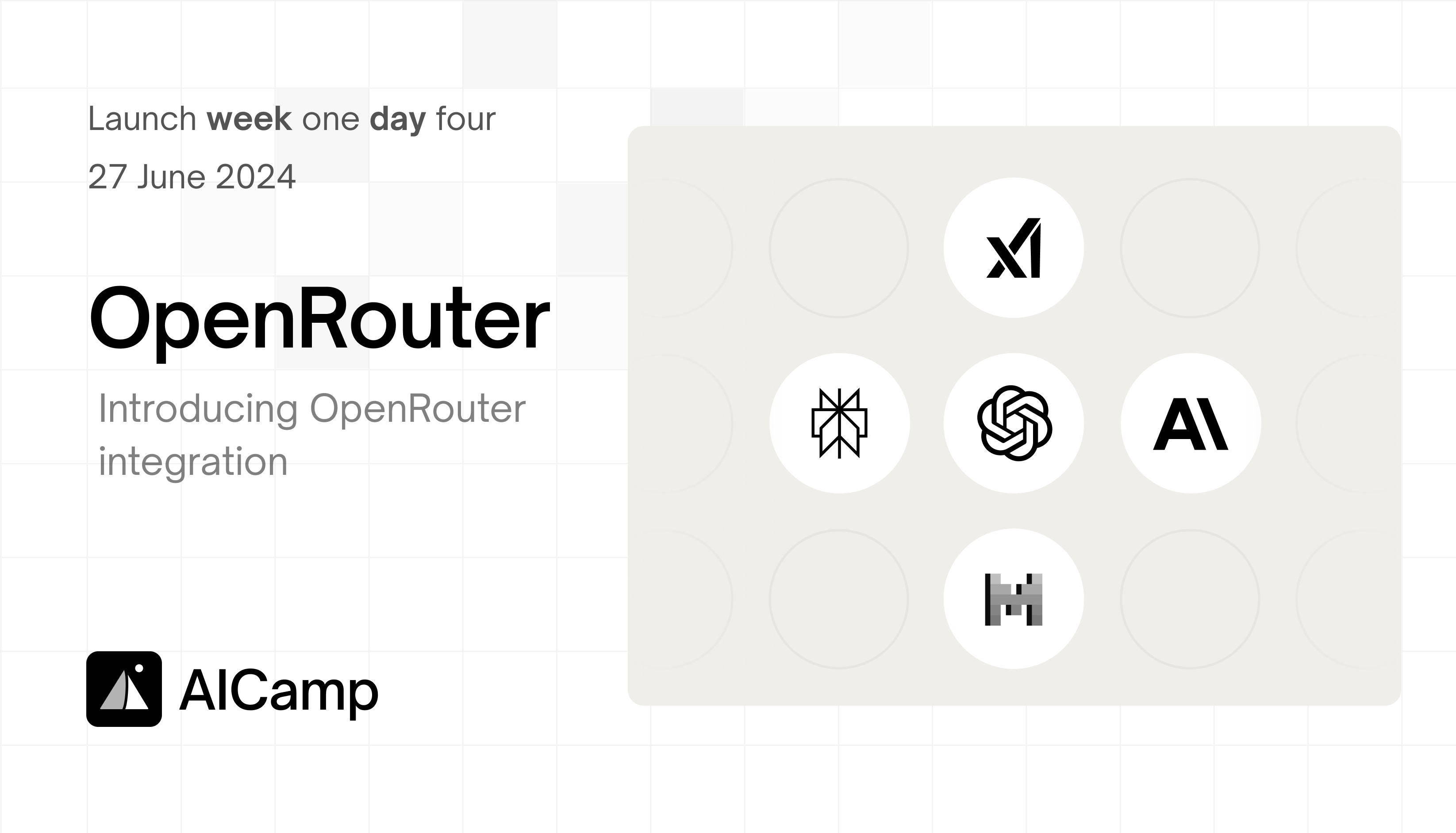 OpenRouter Integration Now Available in AICamp