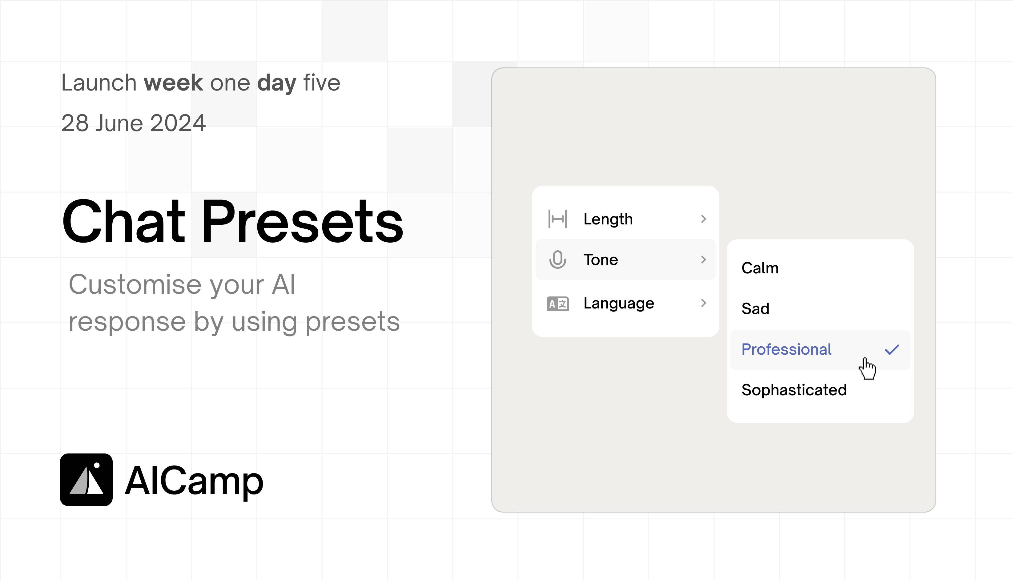 Customize Your AI Interaction with Chat Presets in AICamp